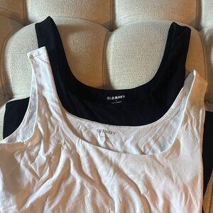 Two Pack! Old Navy Classic Black and White BodySuits